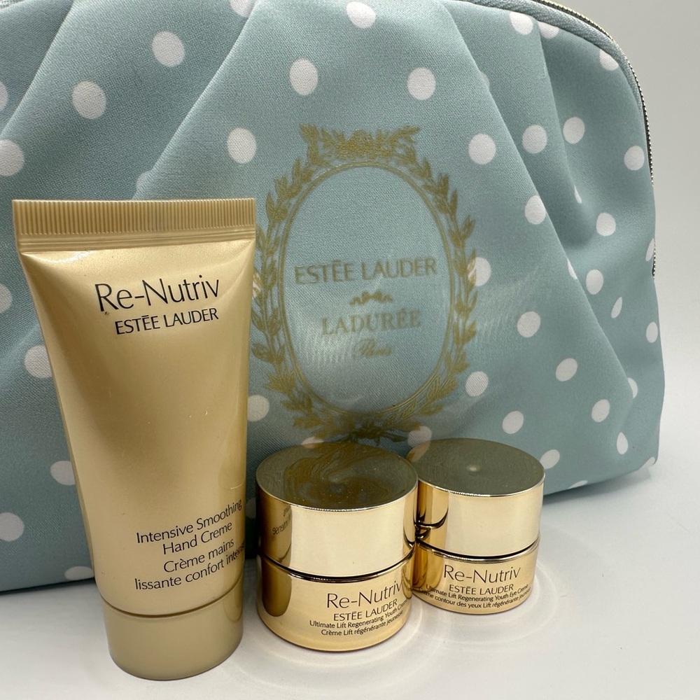 Estee Lauder x Ladurée 4 piece Re-Nutriv Set ~ New!